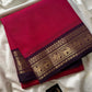 Pink Chettinadu Cotton Saree with Pinkish Brown Zari Border – House of Thansha