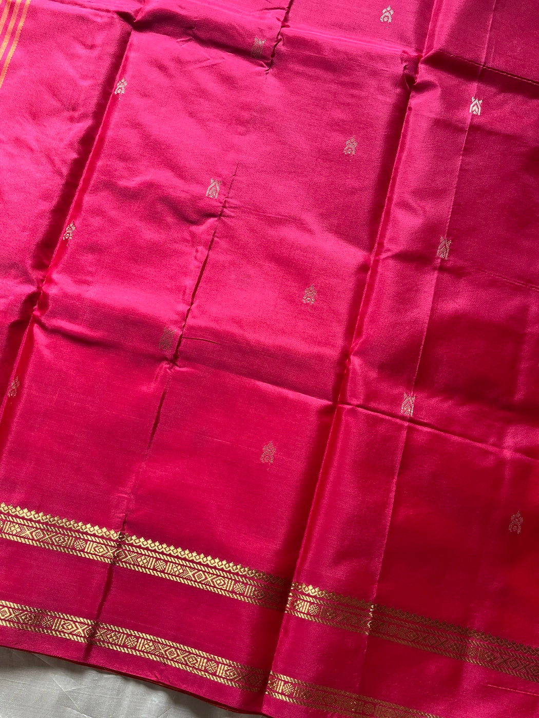 Vegan Silks | Chinnalampattu Saree – Mango Yellow & Pink