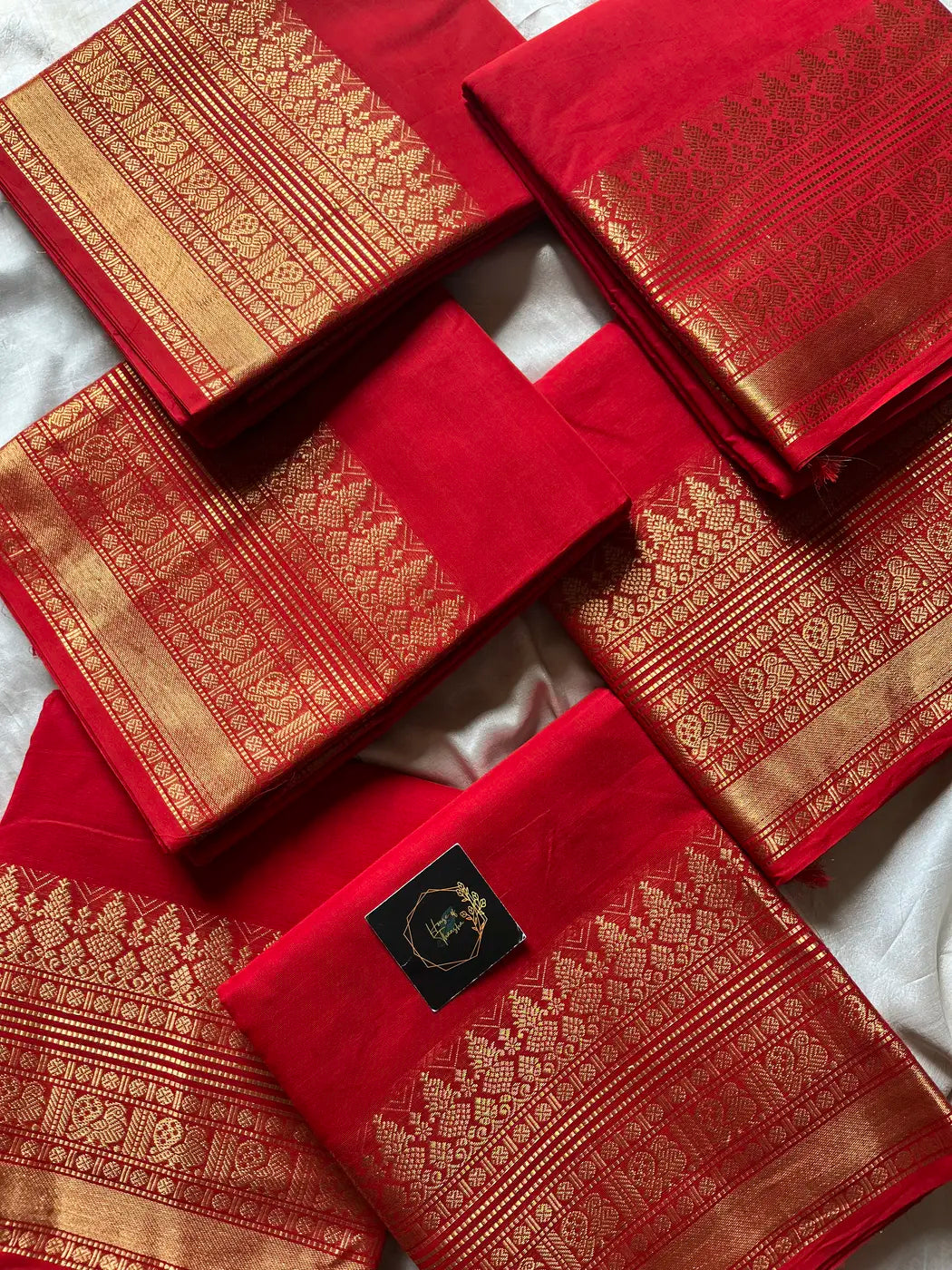 Subtle Weaves | Red Kanchi Cotton Saree