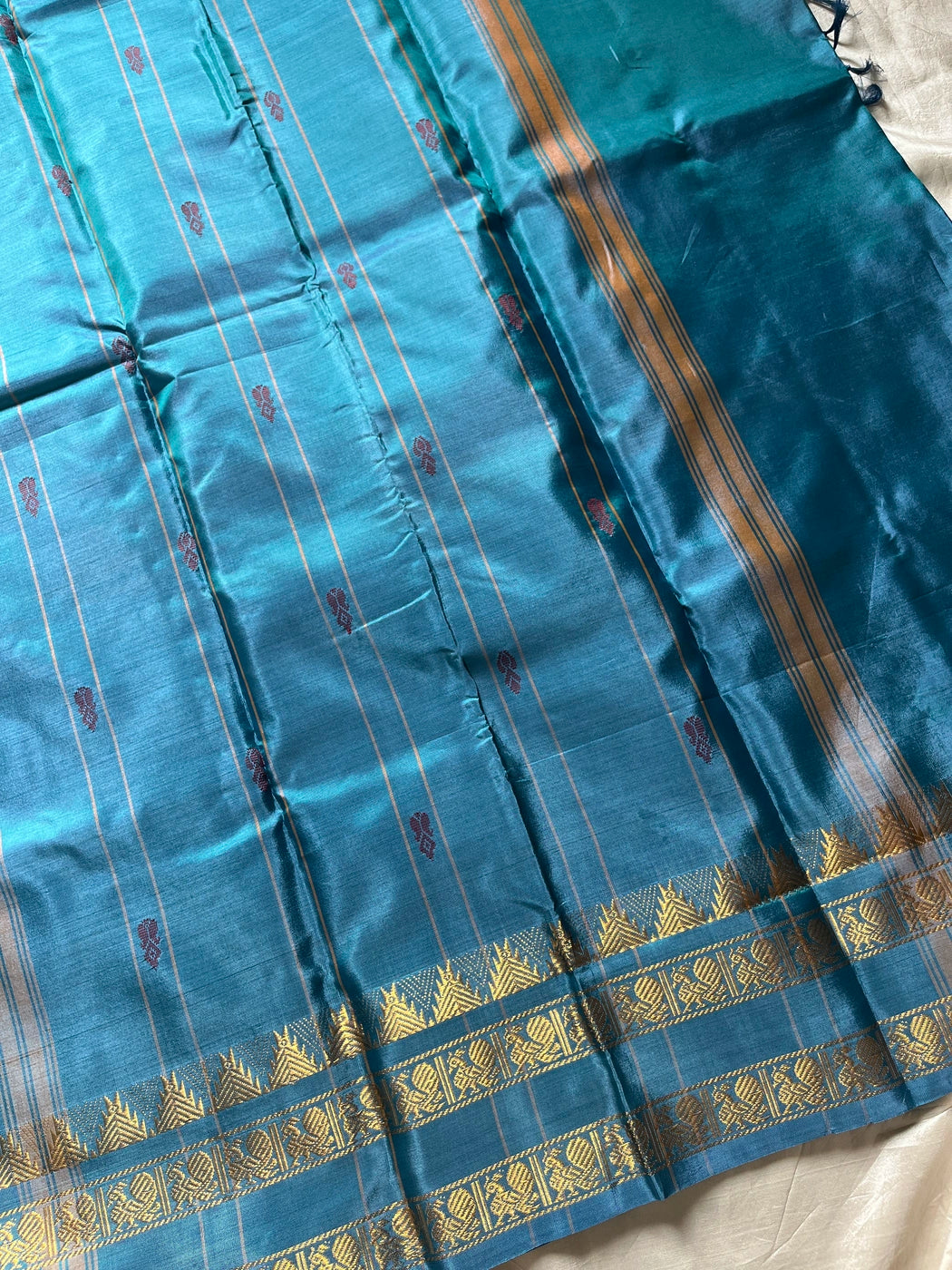 Vegan Silks | Chinnalampattu Saree – Lilac Mist