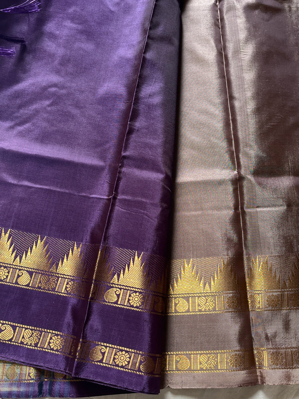 Vegan Silks | Chinnalampattu Saree – Taupe