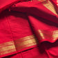 Subtle Weaves | Red Kanchi Cotton Saree