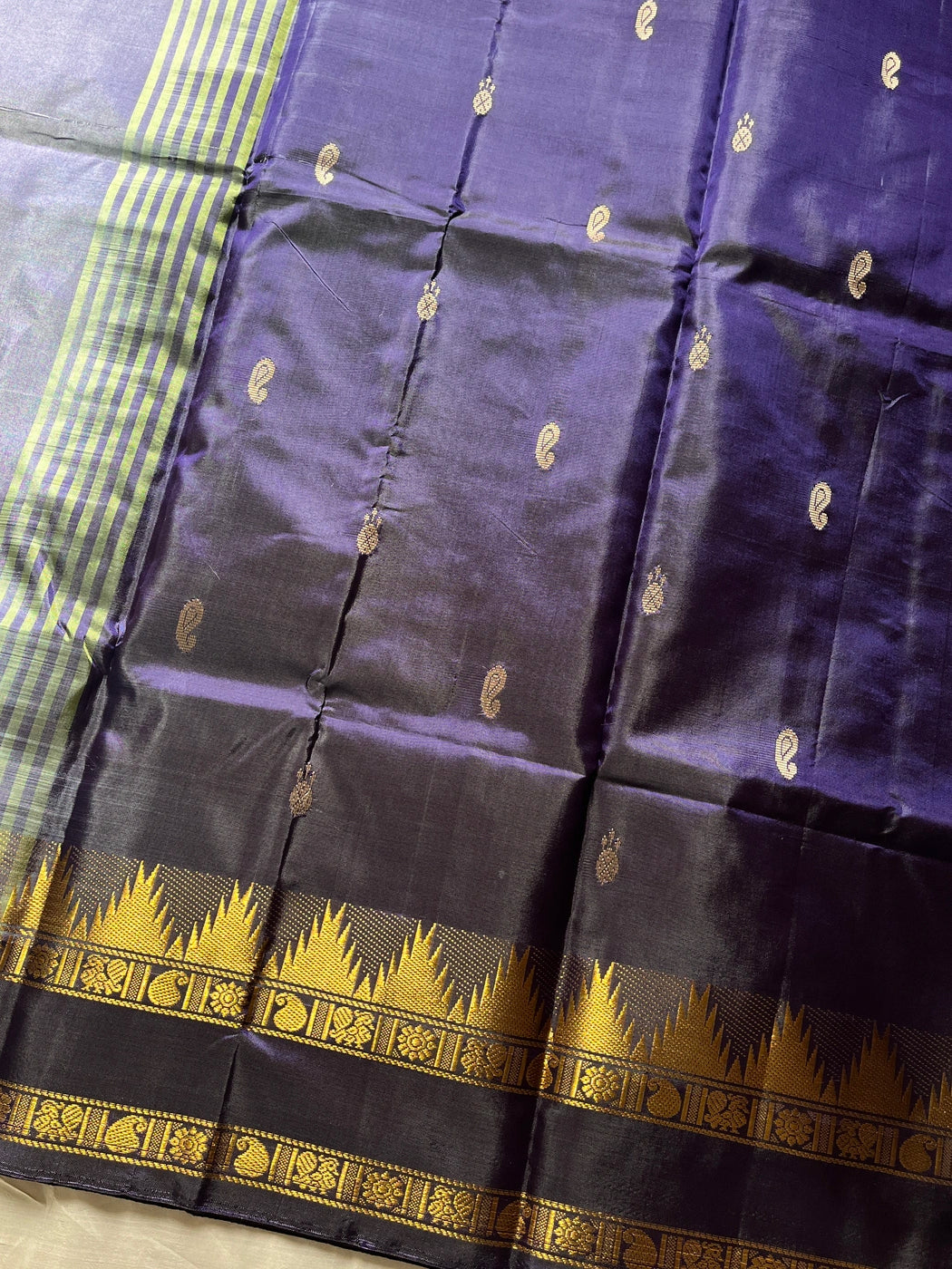 Vegan Silks | Chinnalampattu Saree – Moonlit Lavender