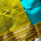 Kanchivaram Korvai Silk Cotton Saree - Sky Blue
