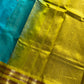 Kanchivaram Korvai Silk Cotton Saree - Sky Blue