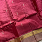 Vegan Silks | Chinnalampattu Saree – Berry Red
