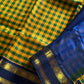 Paalum Pazhamum Kattam – Yellow Blue Checks Kanchi Silkcotton
