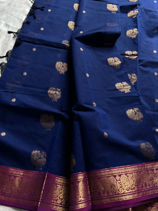 Mercerised Kanchi Cotton - Blue
