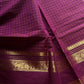 Kattam Edit – Mulberry Purple Checked Chettinadu Cotton Saree