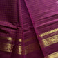 Kattam Edit – Mulberry Purple Checked Chettinadu Cotton Saree