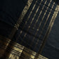 Subtle Weaves | Black Kanchi Cotton Saree
