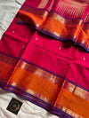 Throne Edit – Rani Pink 120 Counts Mercerised Kanchi Cotton Saree