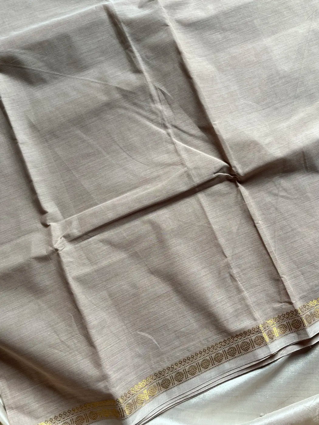 Subtle Weaves | Beige & Brown Chettinadu Cotton Saree
