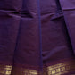 Minimal Border Edit - Royal Purple Kanchi Cotton Saree