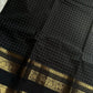 Kattam Edit – Black Checked Chettinadu Cotton Saree