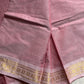 Minimal Border Edit - Dusty Rose Kanchi Cotton Saree
