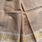 Minimal Border Edit - Mocha Beige Kanchi Cotton Saree