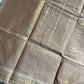 Minimal Border Edit - Mocha Beige Kanchi Cotton Saree