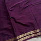 Semi Mysore Silk Saree – Deep grape