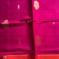 Vegan Silk Saree – Pink & Orange Handloom Art Silk