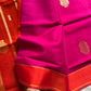 Vegan Silk Saree – Pink & Orange Handloom Art Silk