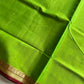 Vegan Silk Saree – Lime Handloom Art Silk