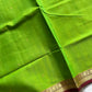 Vegan Silk Saree – Lime Handloom Art Silk