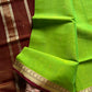 Vegan Silk Saree – Lime Handloom Art Silk