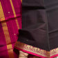 Vegan Silk Saree – Dark Jamun & Pink Handloom Art Silk