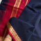 Vegan Silk Saree – Dark Blue Art Silk