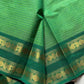 Kattam Edit | Chettinadu Checked Saree – Leaf Green