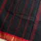 Minimal Border Edit - Black Kanchi Cotton Saree