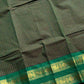 Kattam Edit | Chettinadu Checked Saree – Dark Green