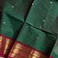 Vintage Loom Edit | Green & Maroon Kanchi Cotton Saree