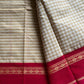 Maragatham – Pastel White Korvai Kattam Chettinadu Cotton Saree