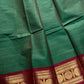 Vintage Loom Edit | Green & Maroon Kanchi Cotton Saree