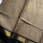 Royal Drapes | Warm Taupe Kanchi Cotton Saree