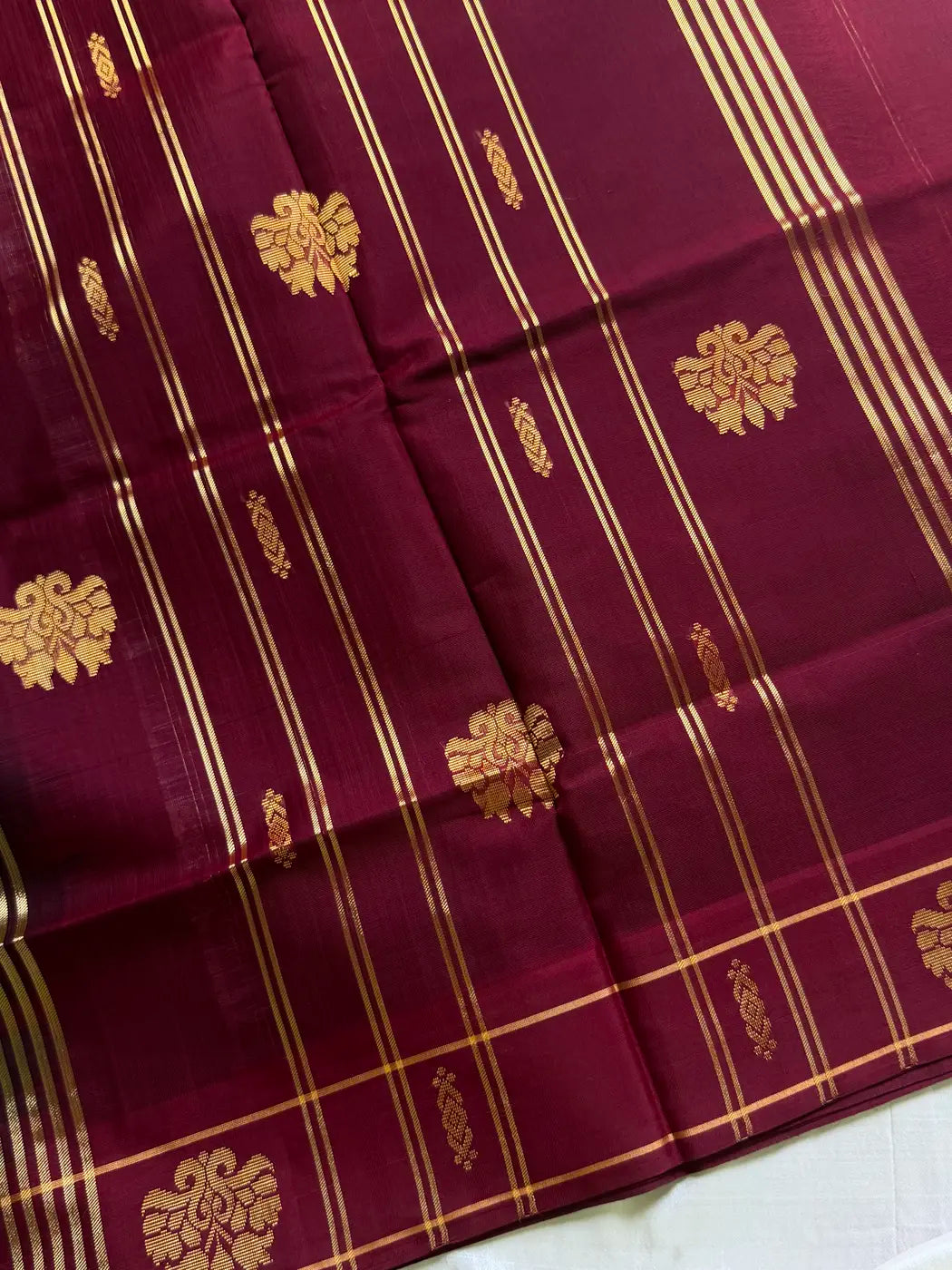 Vegan Silk Saree – Vintage Violet Handloom Art Silk