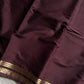 Semi Mysore Silk Saree – Coffee Brown