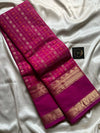 Heirloom Kanchi - Rani Pink Handloom Kanchi Cotton Saree