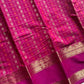 Heirloom Kanchi - Rani Pink Handloom Kanchi Cotton Saree