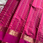 Heirloom Kanchi - Rani Pink Handloom Kanchi Cotton Saree