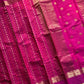 Heirloom Kanchi - Rani Pink Handloom Kanchi Cotton Saree