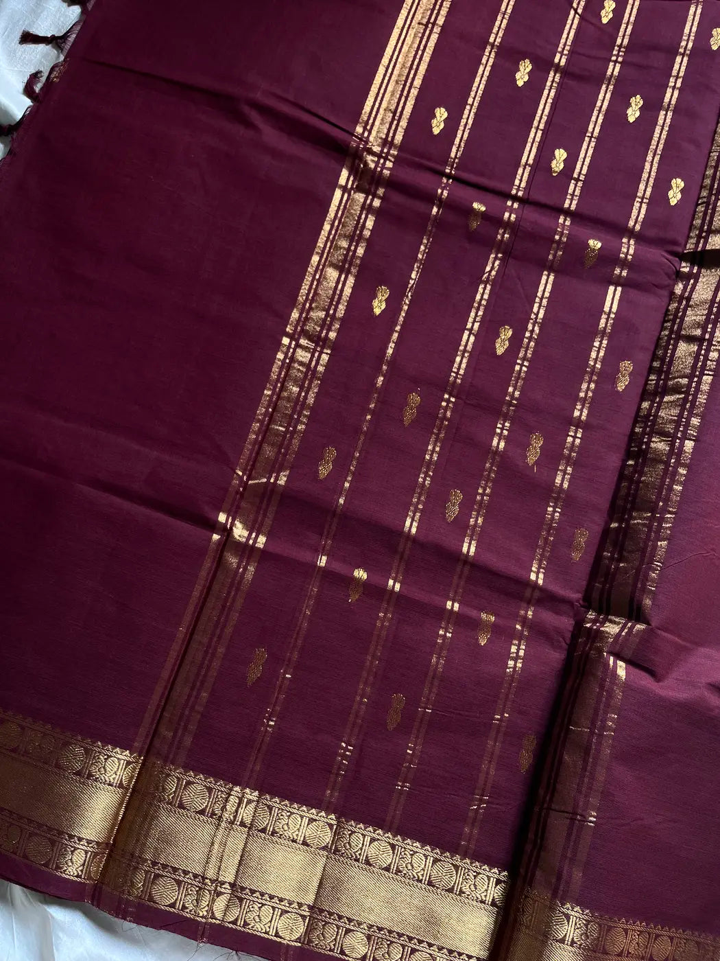 Vintage Loom Edit | Coffee Brown Kanchi Cotton Saree