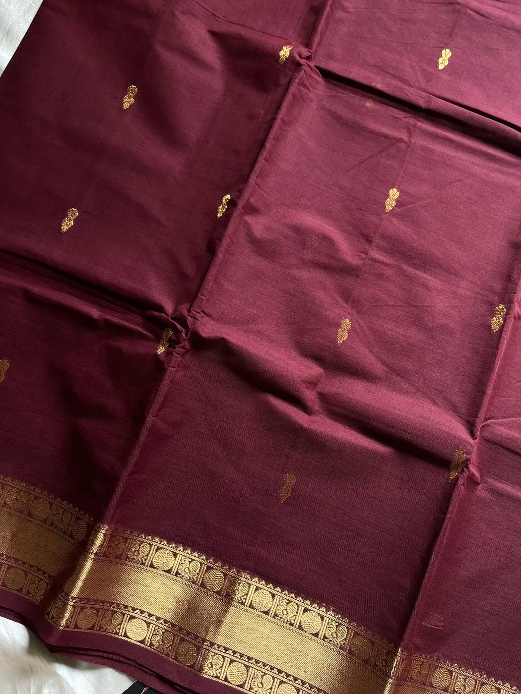 Vintage Loom Edit | Coffee Brown Kanchi Cotton Saree