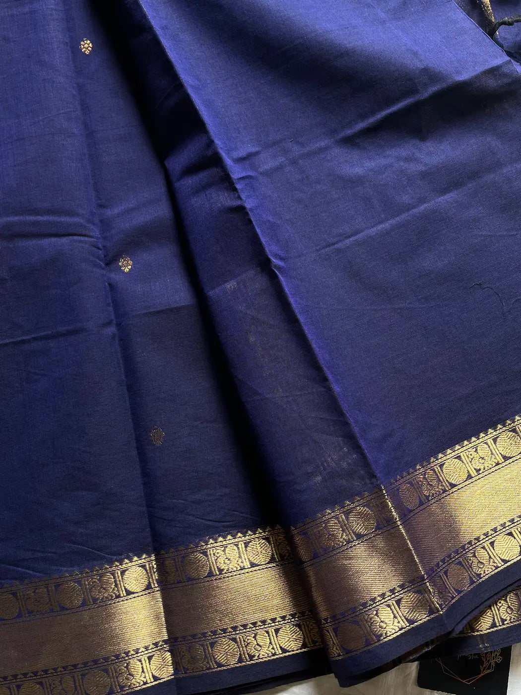 Vintage Loom Edit | Blue Kanchi Cotton Saree
