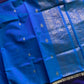 Kanchivaram Silk Cotton Saree - Copper Sulphate Blue