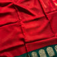 Banarasi Crepe Silk Saree – Red & Green