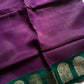 Banarasi Crepe Silk Saree – Purple & Green