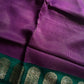 Banarasi Crepe Silk Saree – Purple & Green